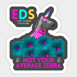 EDS Not Your Average Zebra Sticker